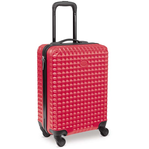 Bestel uw Handbagage trolley koffer: 35x20x50cm het rood