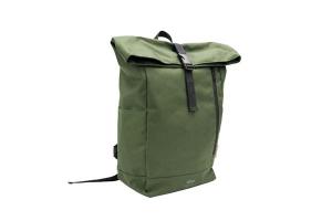 Recycle Bags rolltop backpack GROEN: 26 x 14 x 56 cm