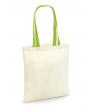 Bag for Life katoenen tas (140 gr/m²) met gekleurde schouderbanden, 38x42cm